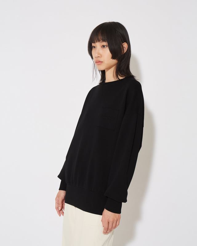 Philippe Model Felpa Girocollo Brigitte Da Donna Nera In Jersey