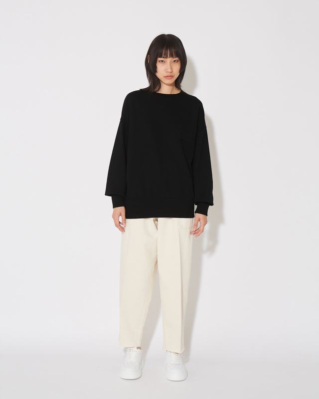 Philippe Model Felpa Girocollo Brigitte Da Donna Nera In Jersey