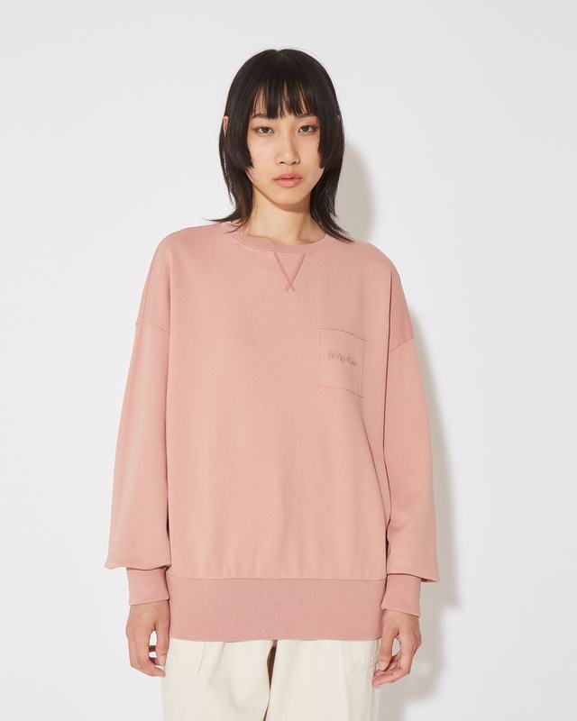 Philippe Model Felpa girocollo Brigitte da Donna Rosa in Jersey