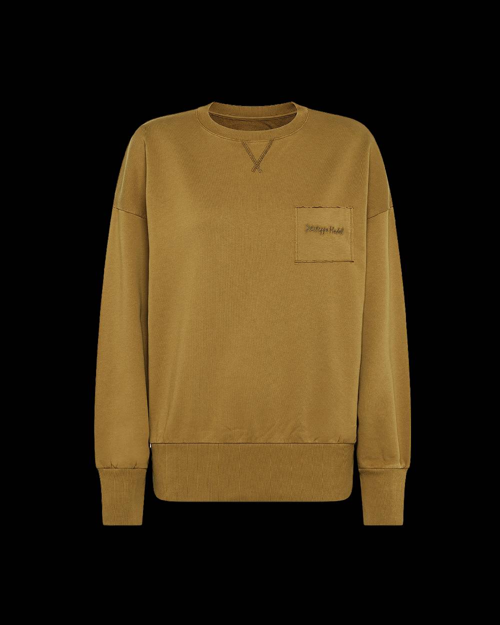 Philippe Model Felpa Girocollo Brigitte Da Donna Senape In Jersey