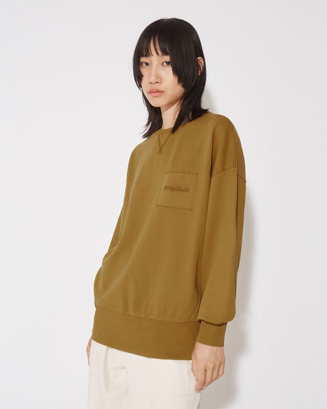 Philippe Model Felpa Girocollo Brigitte Da Donna Senape In Jersey