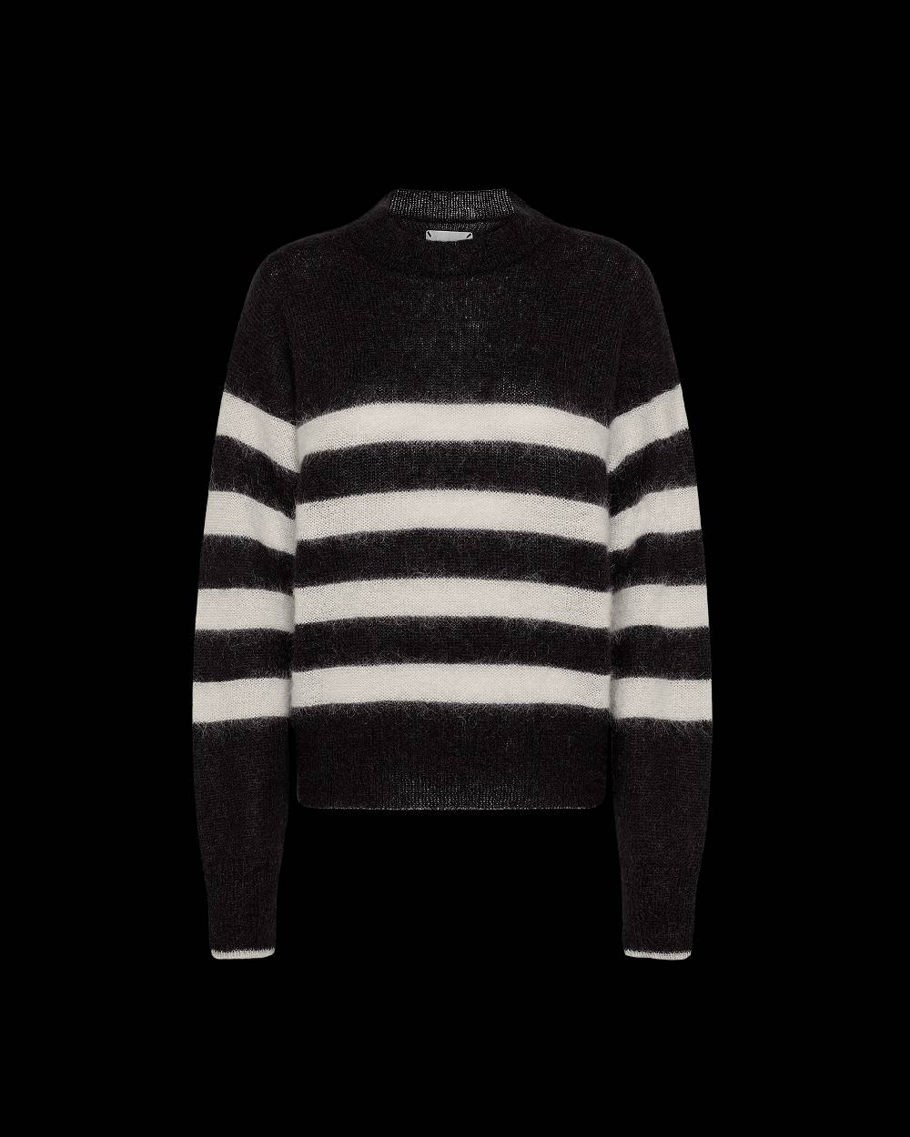 Philippe Model Felpa Rosalie Da Donna Nera In Lana Mohair