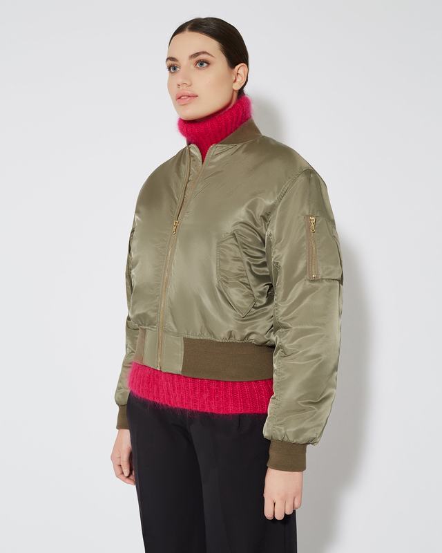 Philippe Model Giacca Bomber Giulliet Da Donna Verde In Jersey