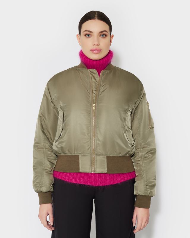 Philippe Model Giacca bomber Giulliet da Donna Verde in Jersey