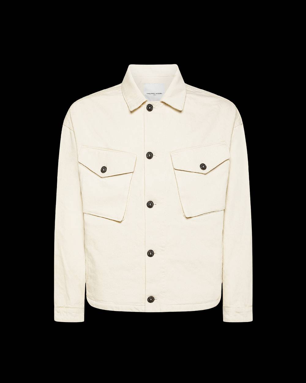 Philippe Model Giacca Giselle Da Donna Beige Ecru In Bull Denim