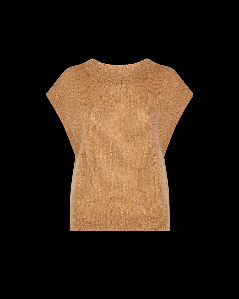 Philippe Model Gilet Yvonne Da Donna Marrone In Lana Mohair