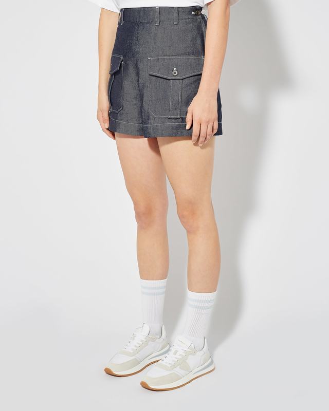 Philippe Model Jeans Bermuda Virginie Da Donna Blu In Denim