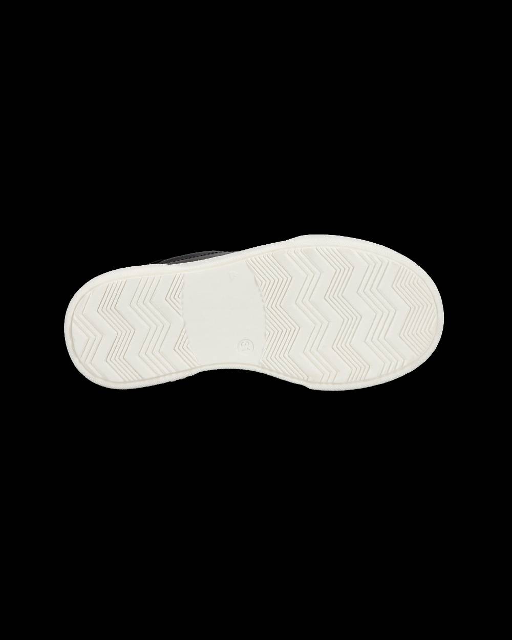 Philippe Model Junior Temple Low-Top Sneakers In Leather, Black White