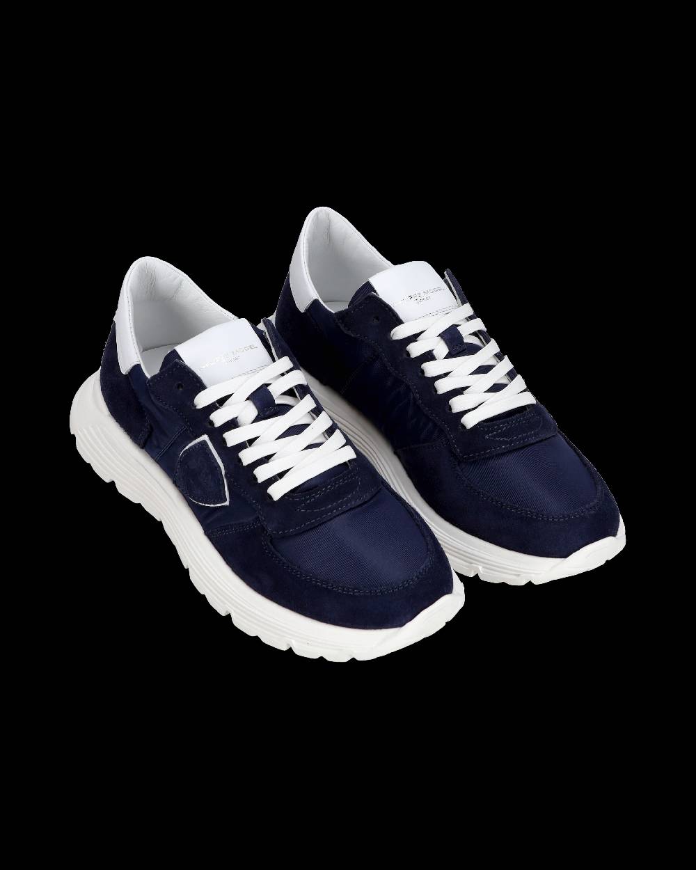 Philippe Model Junior Tropez Low-Top Sneakers in Leather, Blue