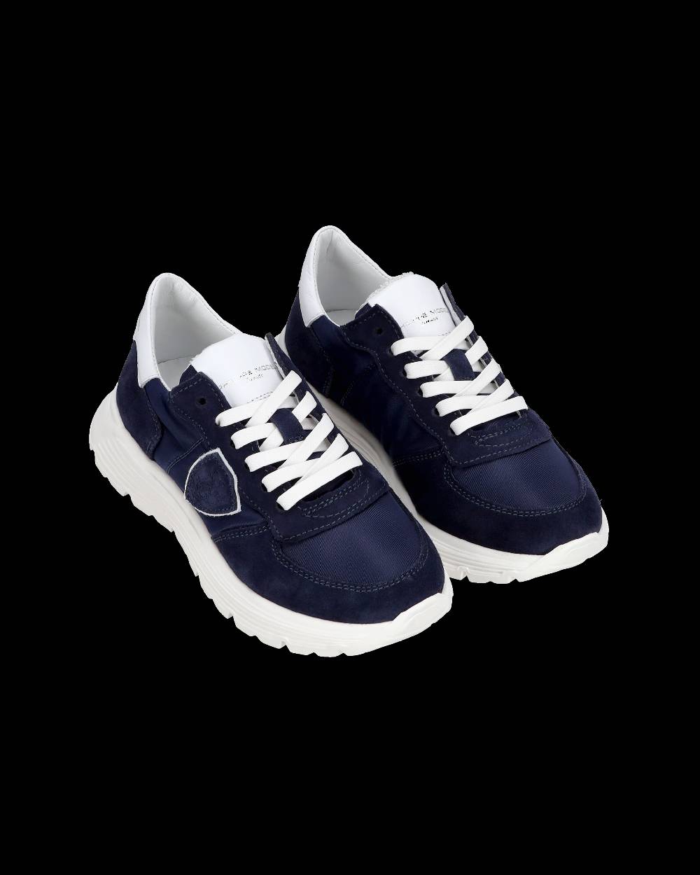 Philippe Model Junior Tropez Low-Top Sneakers in Leather, Blue