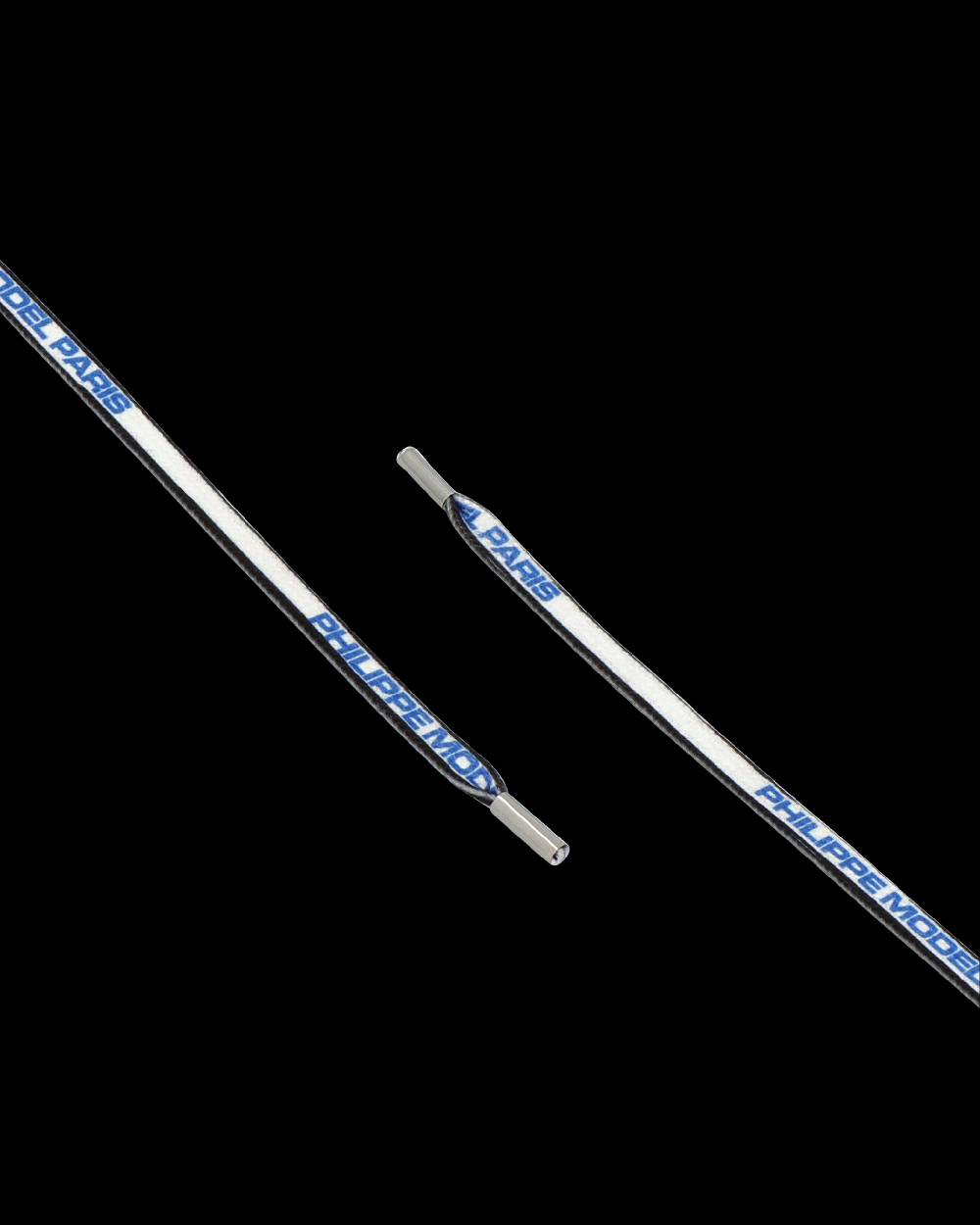 Philippe Model Lacci da Uomo Bianchi e Blu in Cotone