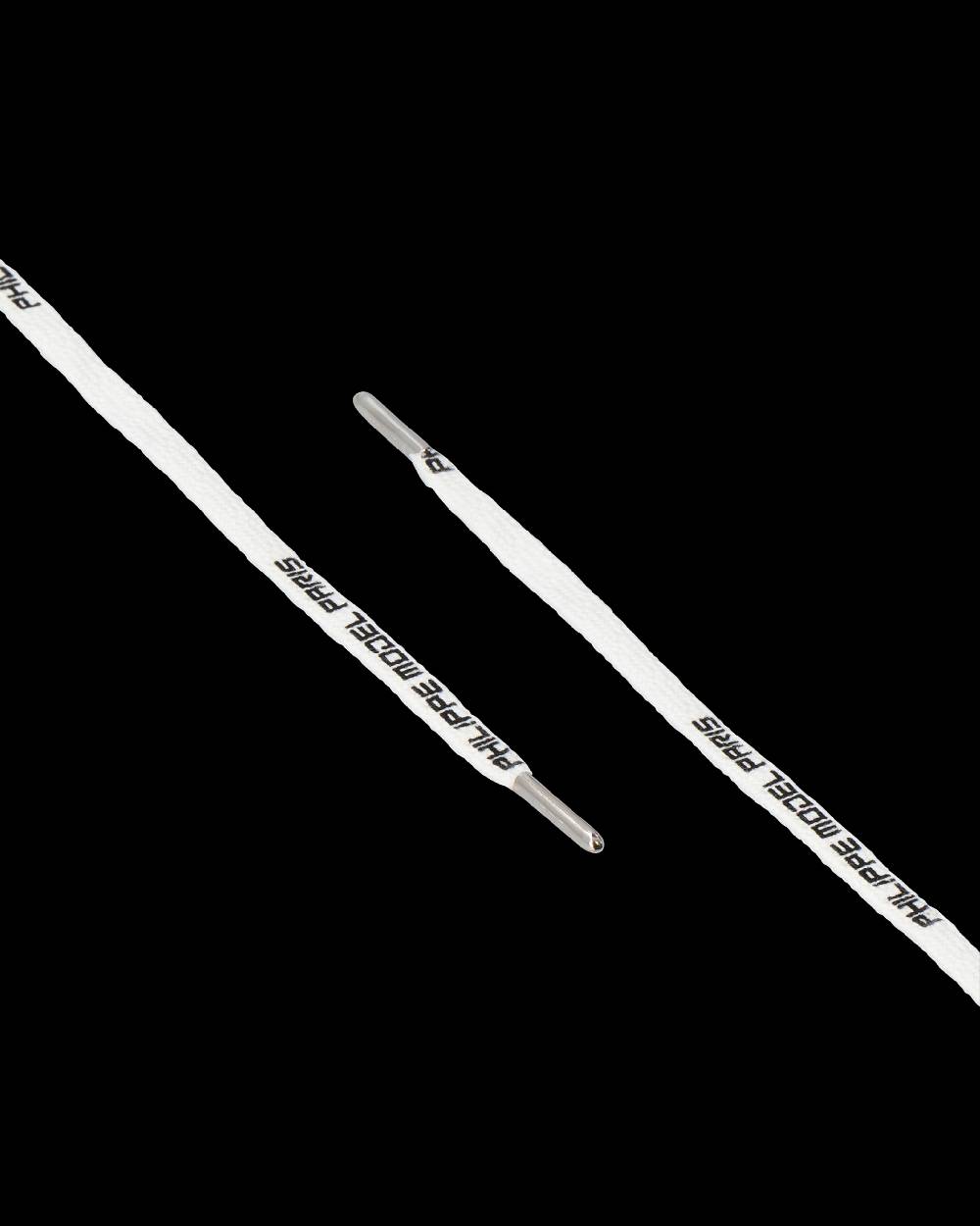 Philippe Model Lacci da Uomo Bianchi e Neri in Pelle