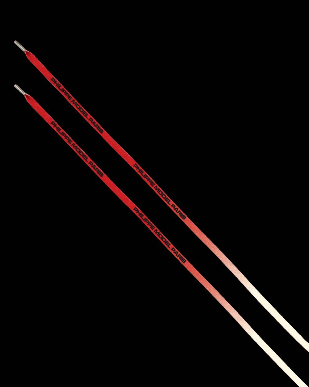 Philippe Model Lacci Da Uomo Bianchi E Rossi In Cotone