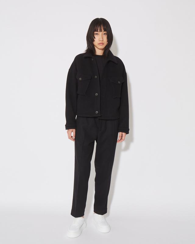 Philippe Model Pantaloni CECILE Da Donna Neri In Lana