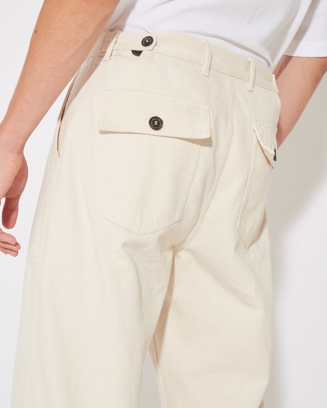 Philippe Model Pantaloni CHARLES Da Uomo Ecru In Bull Denim