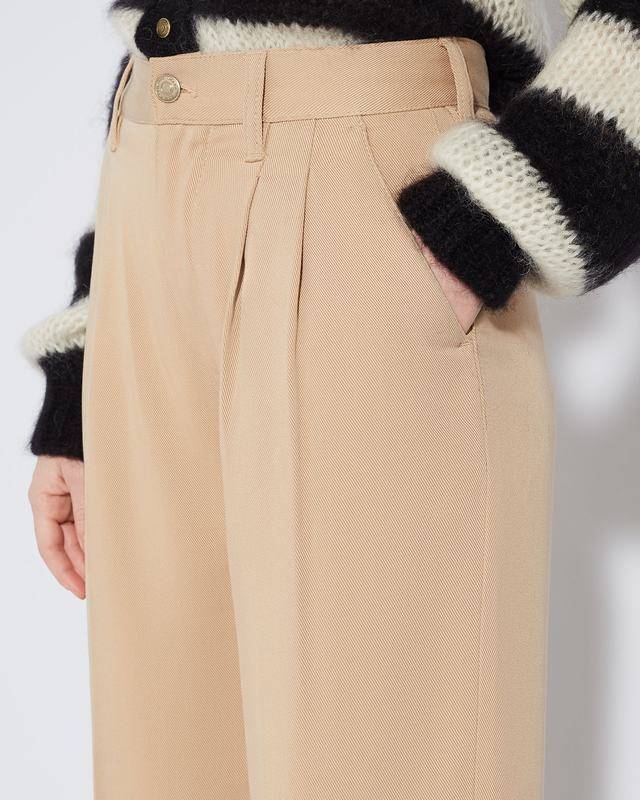 Philippe Model Pantaloni Chino Colette Da Donna Marroni In Cotone