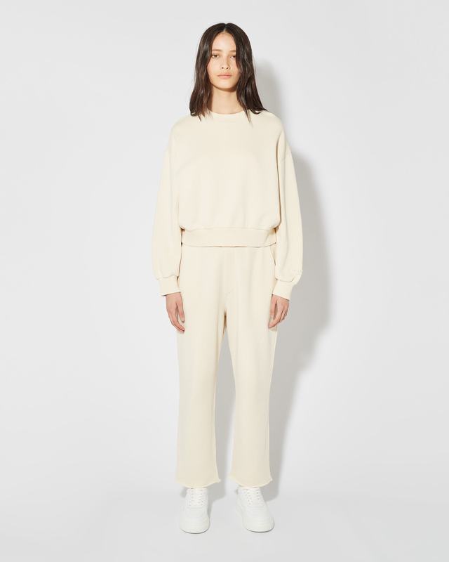 Philippe Model Pantaloni Claire Da Donna Beige Ecru In Jersey