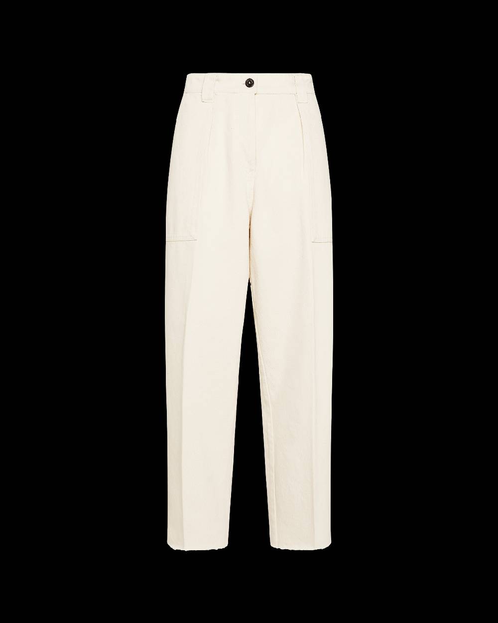 Philippe Model Pantaloni Coline Da Donna Ecru In Bull Denim