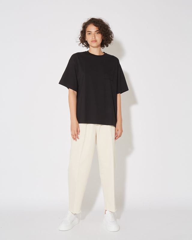 Philippe Model Pantaloni Coline Da Donna Ecru In Bull Denim