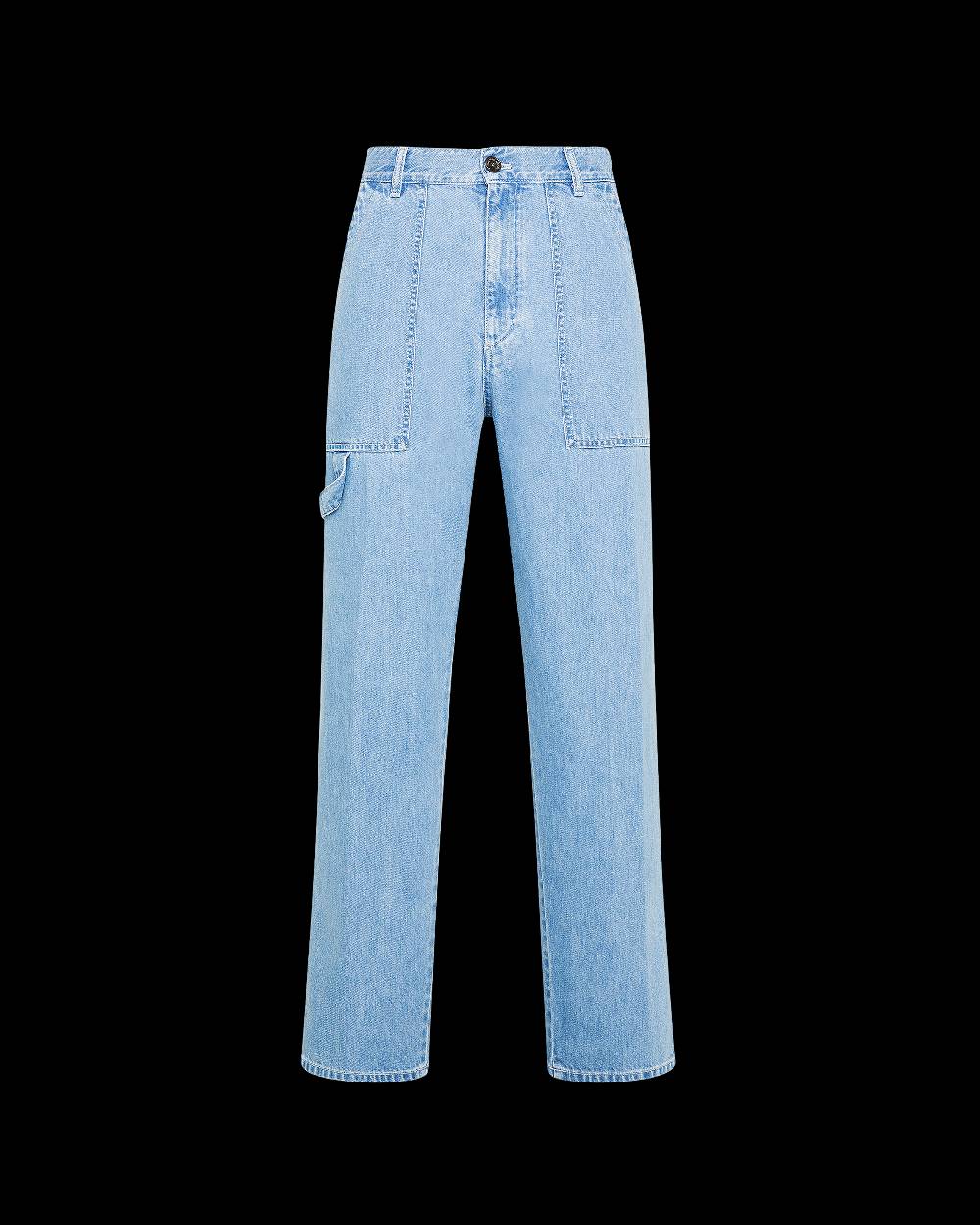 Philippe Model Pantaloni In Denim Charles Da Uomo Azzurri In Denim