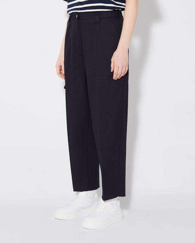 Philippe Model Pantaloni Regular Coline Da Donna Blu In Cotone