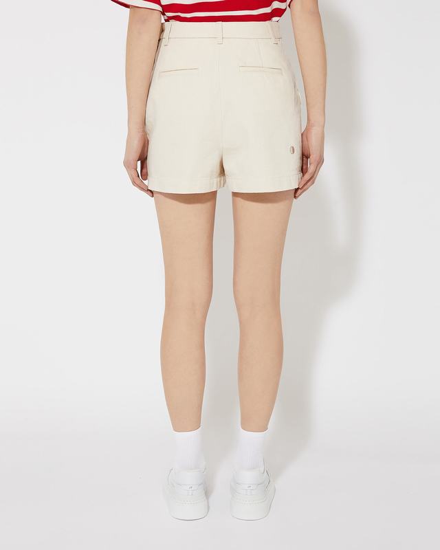 Philippe Model Bermuda Donna Ecru In Bull Denim