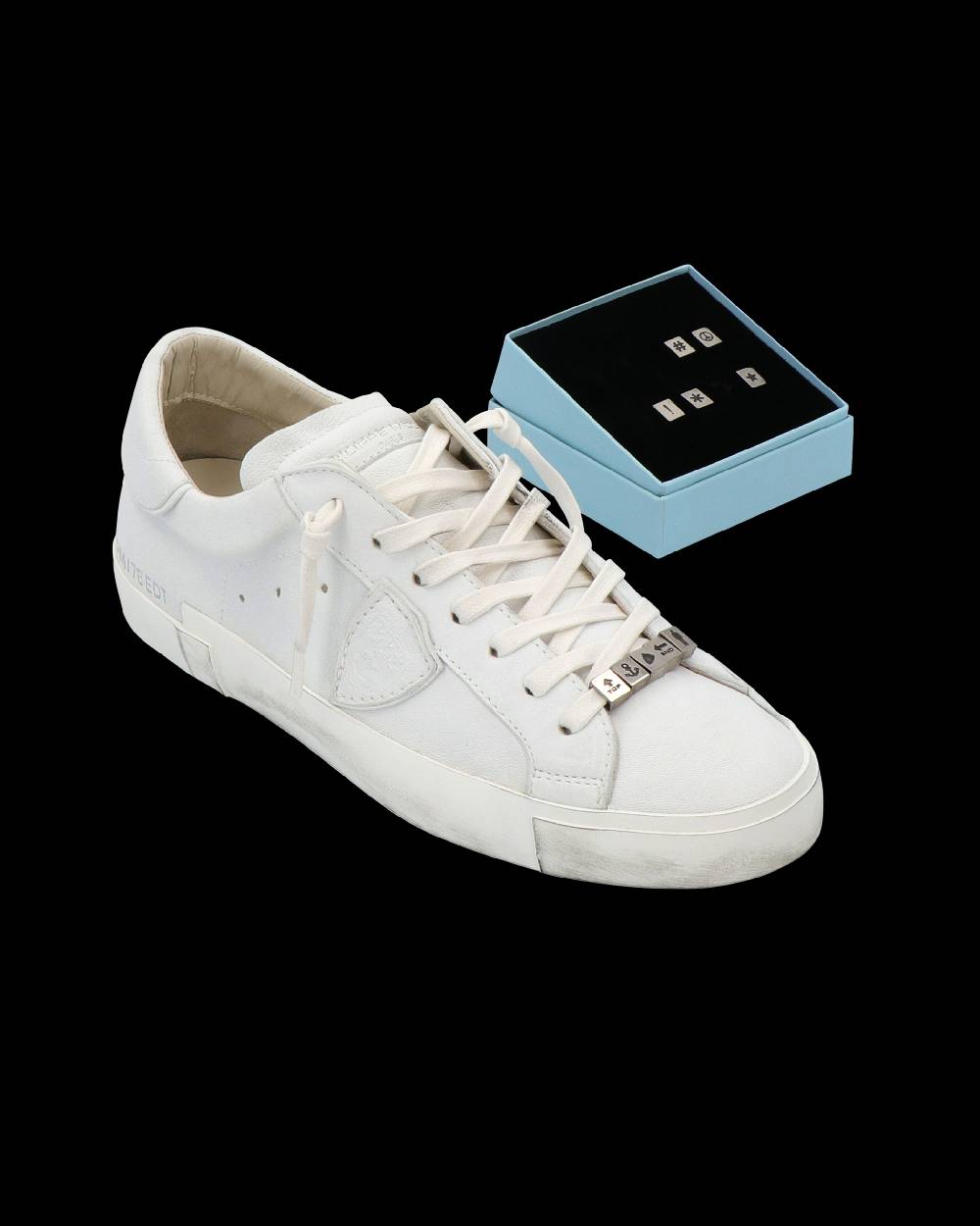 Philippe Model Cubi da Uomo Grigio in Metallo