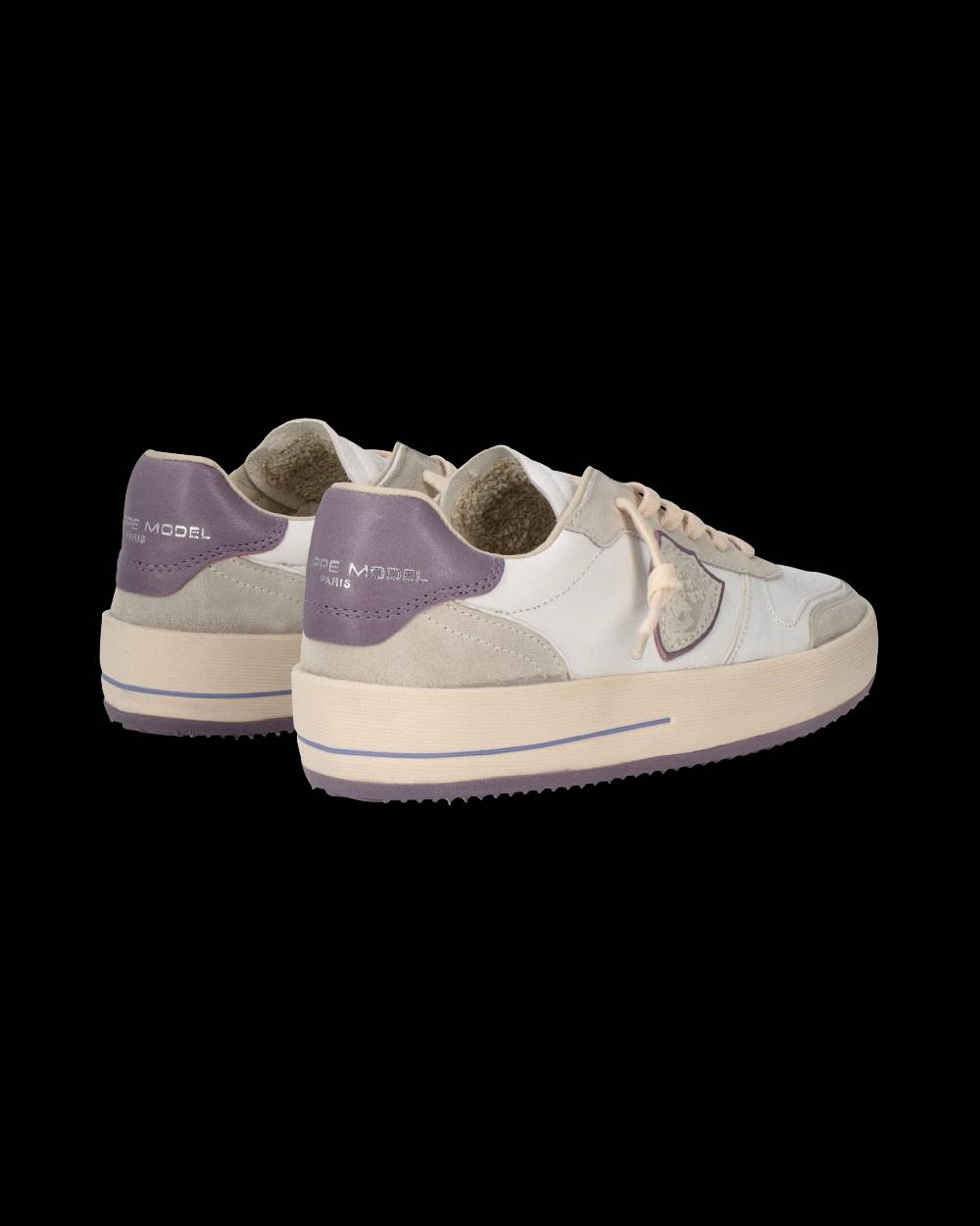Philippe Model Sneaker Nice Donna, Bianco E Lilla