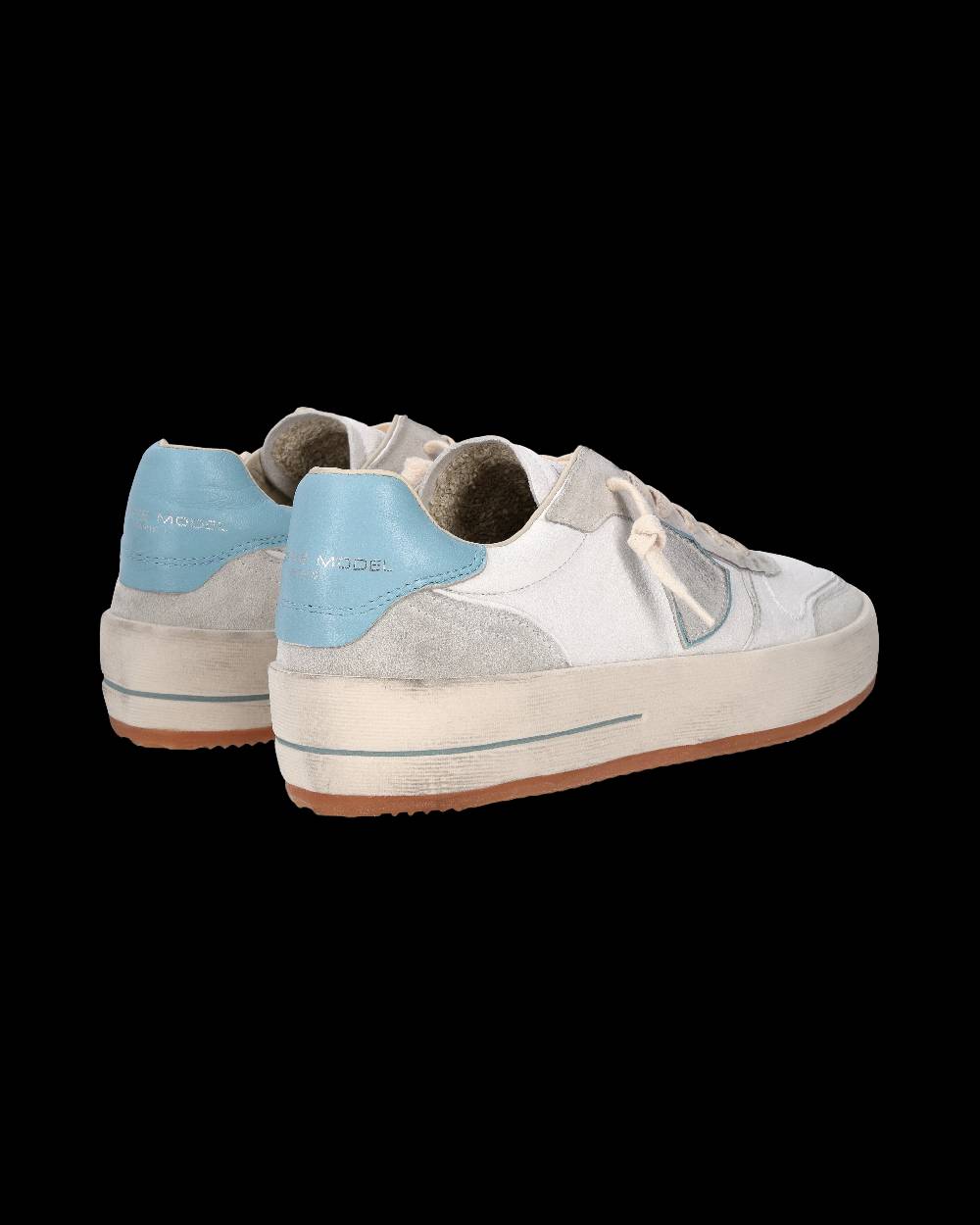 Philippe Model Sneaker Nice Uomo, Bianco E Azzurro