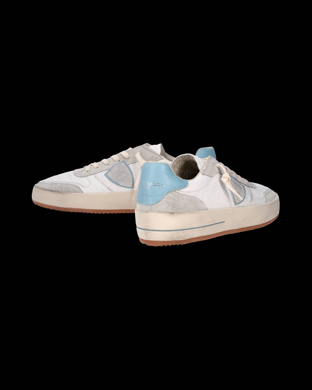 Philippe Model Sneaker Nice Uomo, Bianco E Azzurro