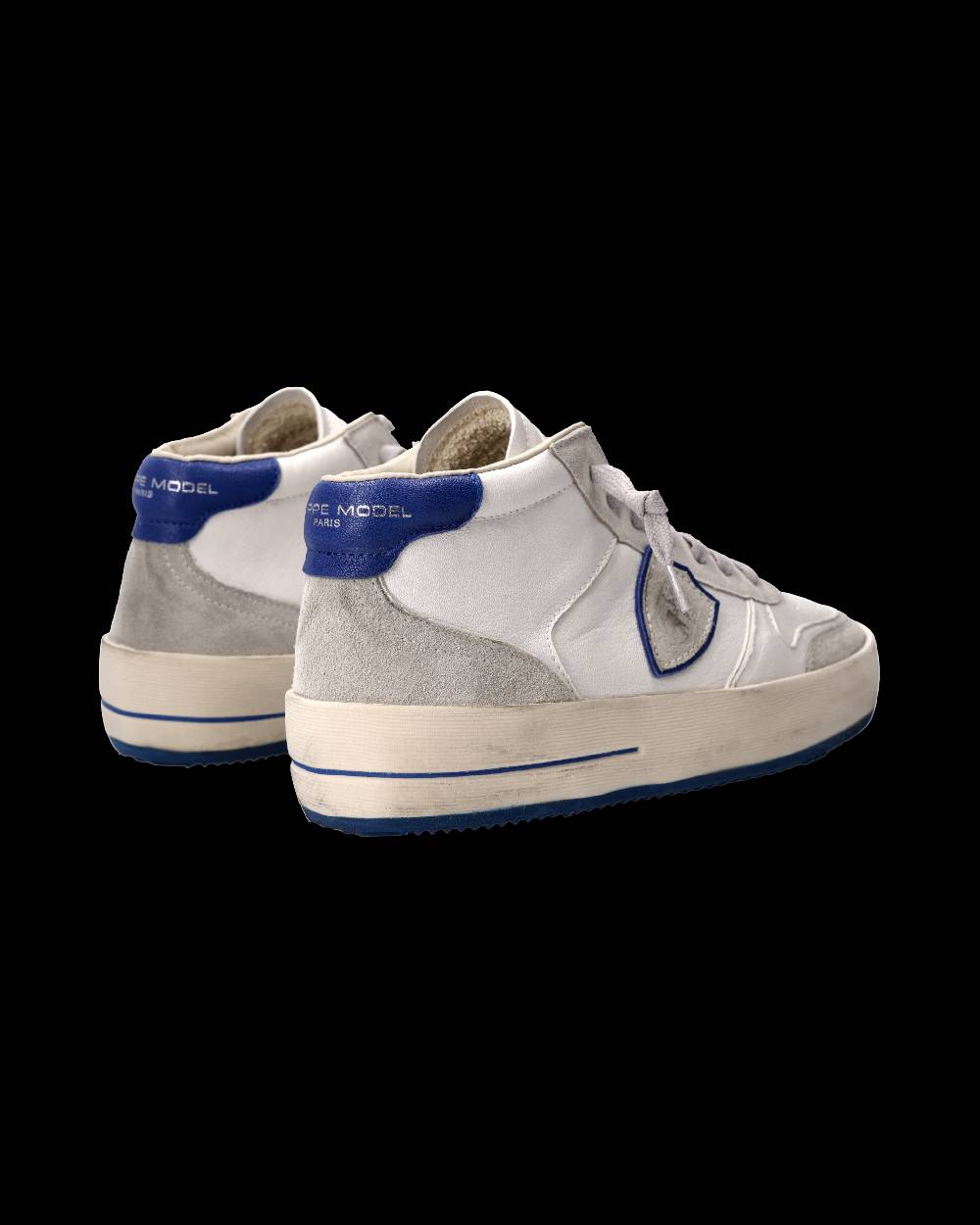 Philippe Model Sneaker Nice Uomo, Bianco E Blu