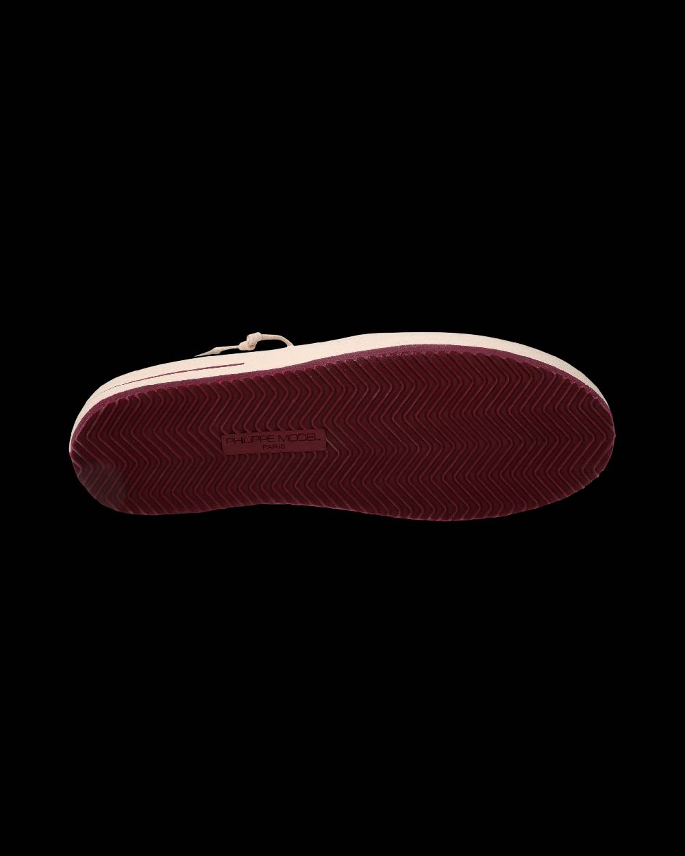 Philippe Model Sneaker Nice Uomo, Bianco E Bordeaux