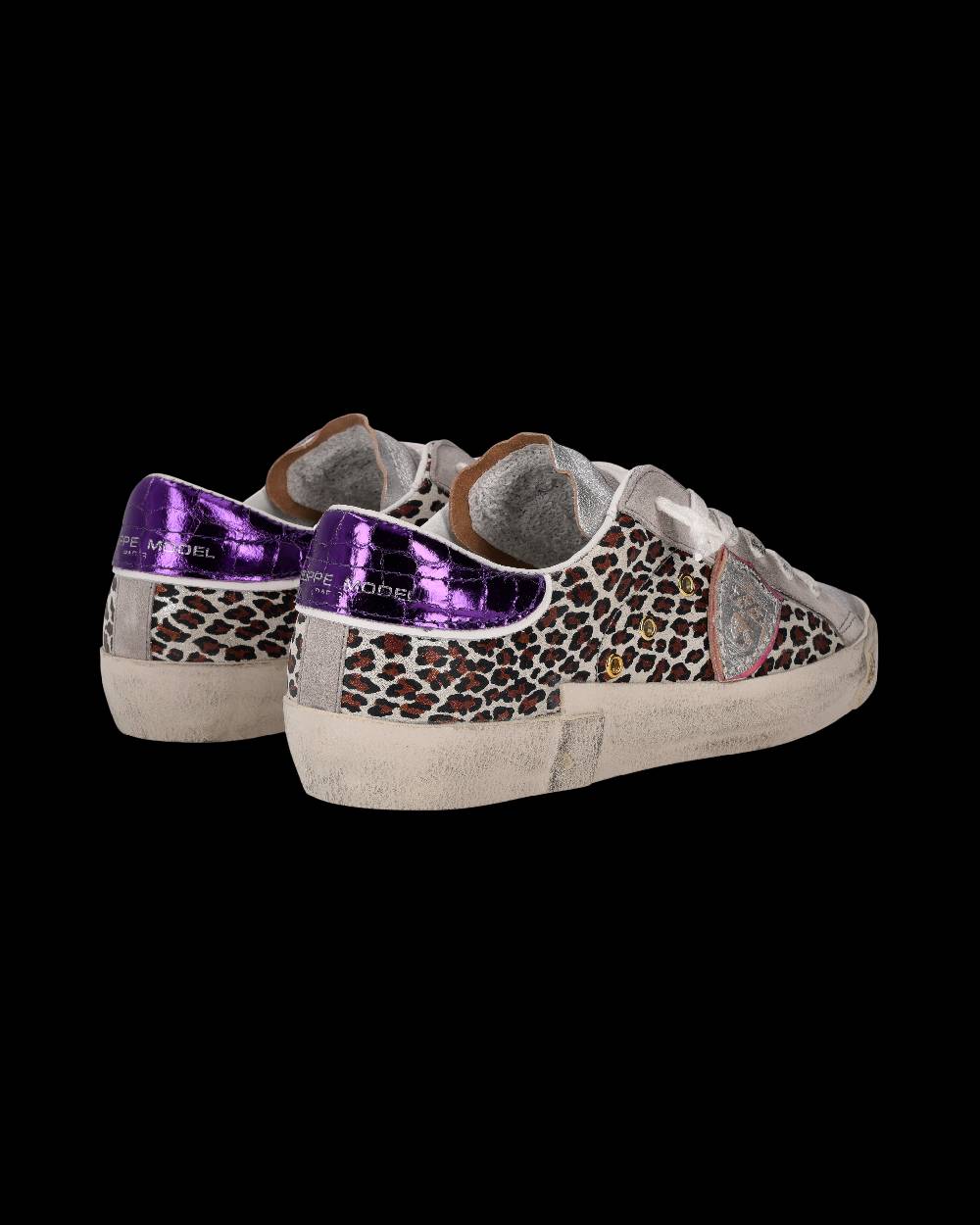 Philippe Model Sneaker Prsx Donna, Argento E Viola