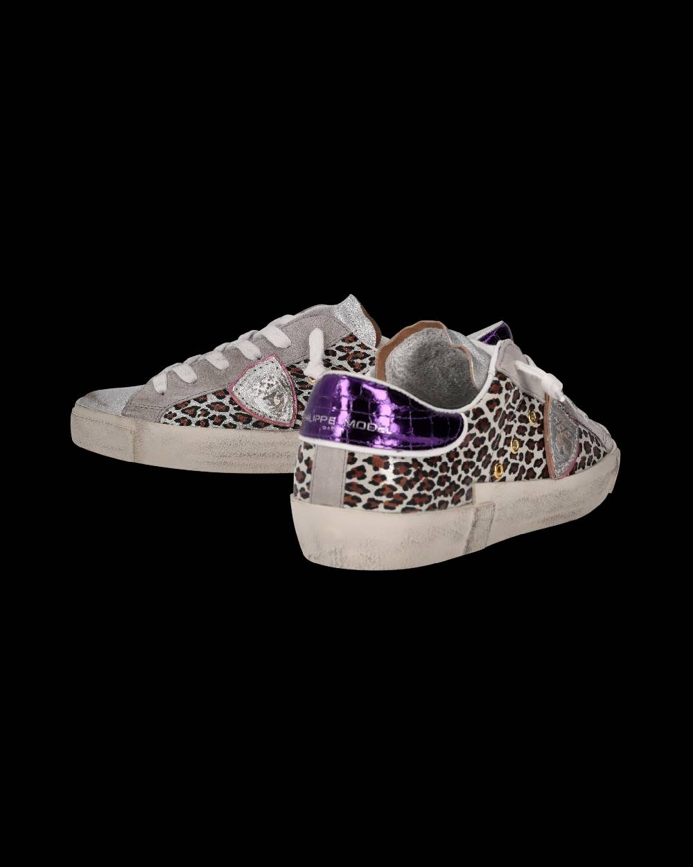 Philippe Model Sneaker Prsx Donna, Argento E Viola