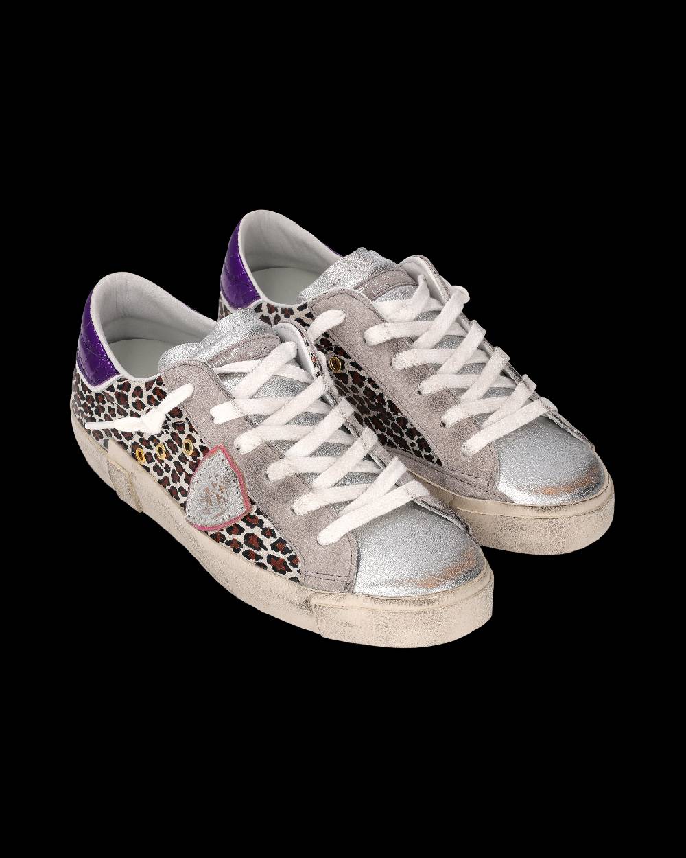 Philippe Model Sneaker Prsx Donna, Argento e Viola