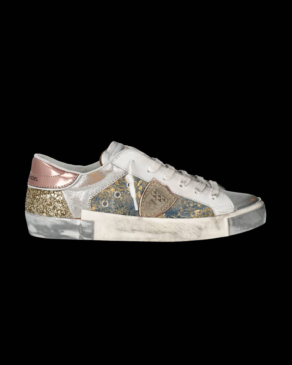 Philippe Model Sneaker Prsx Donna, Azzurro Oro