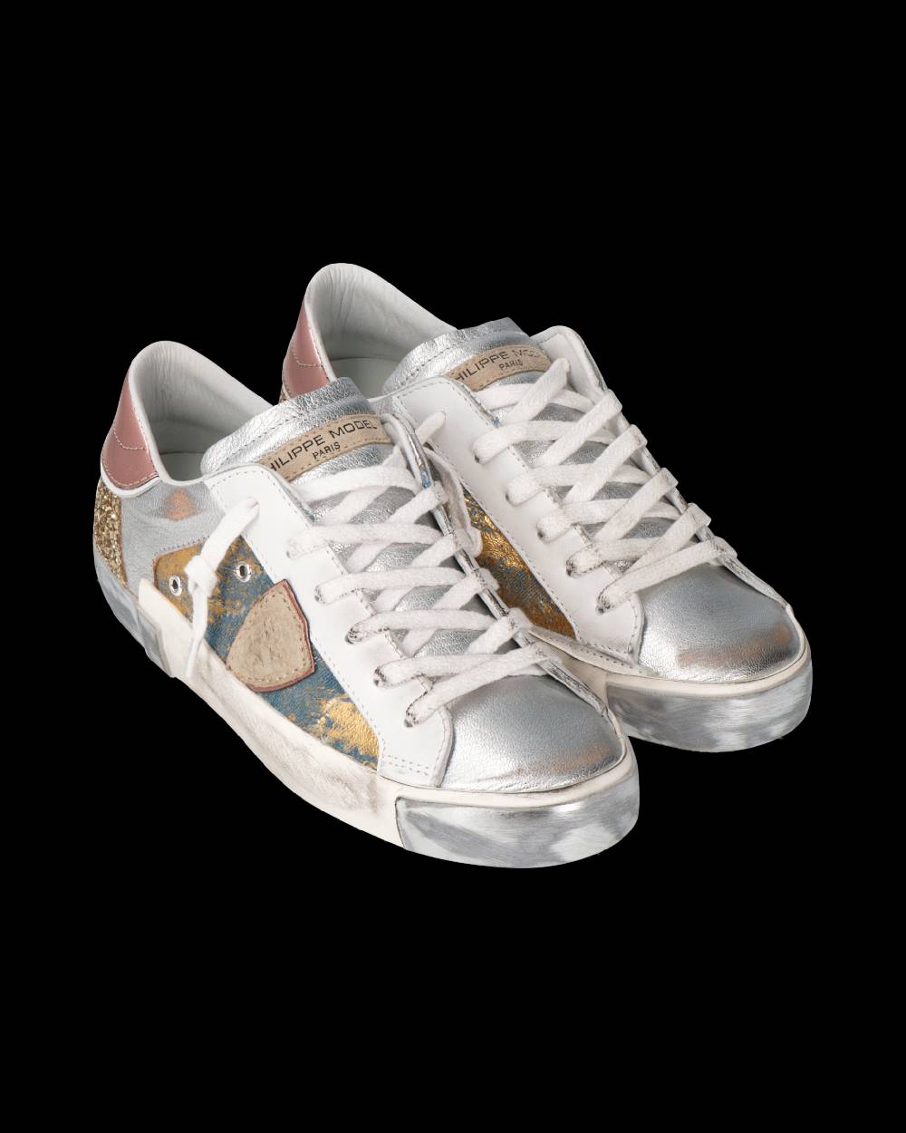 Philippe Model Sneaker Prsx Donna, Azzurro Oro