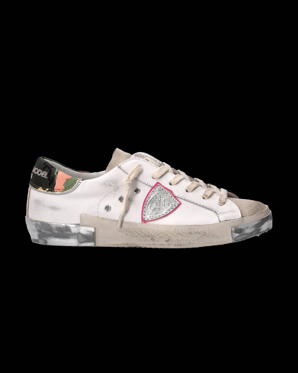 Philippe Model Sneaker Prsx Donna, Bianco E Rosa