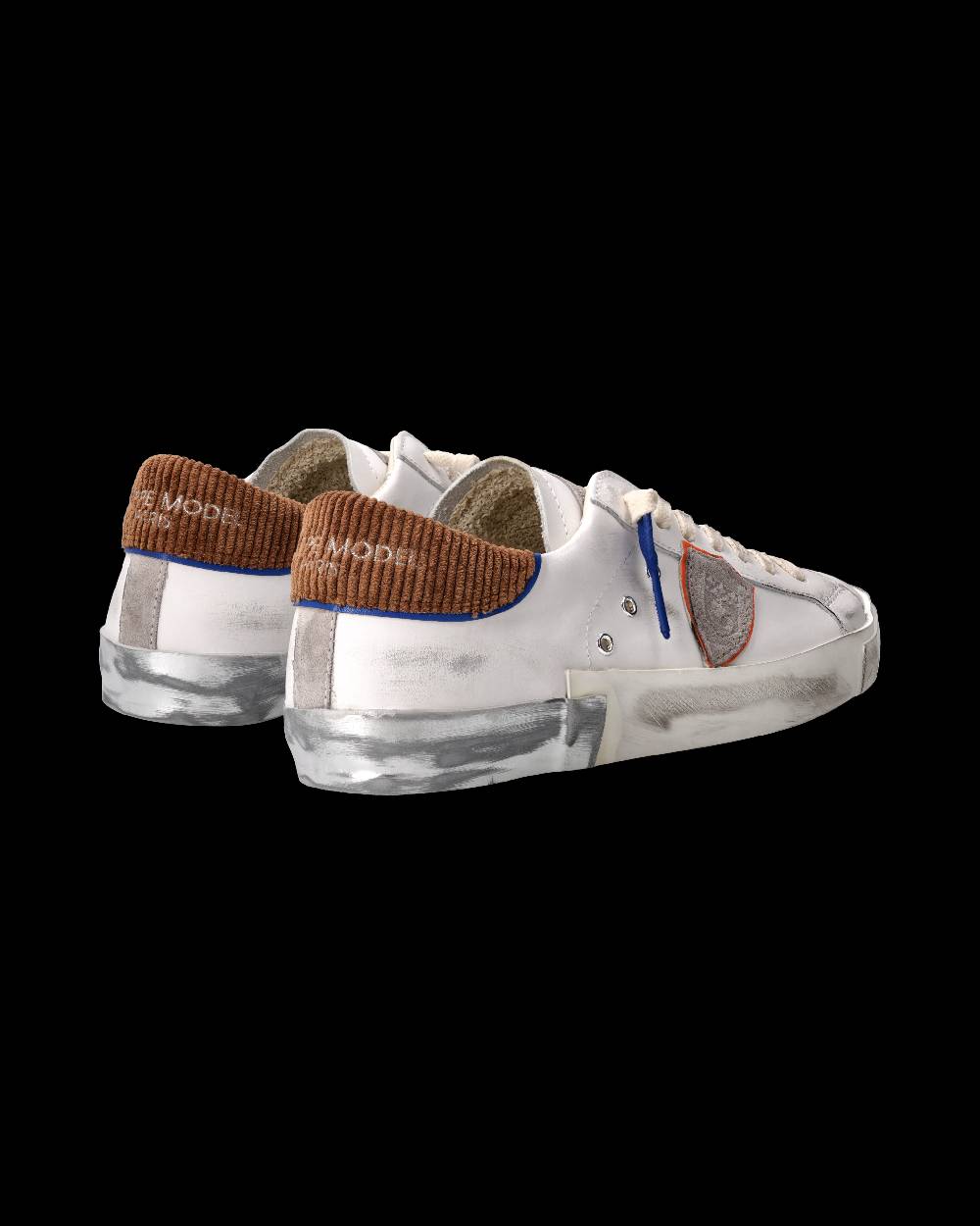 Philippe Model Sneaker Prsx Uomo, Bianco E Cognac