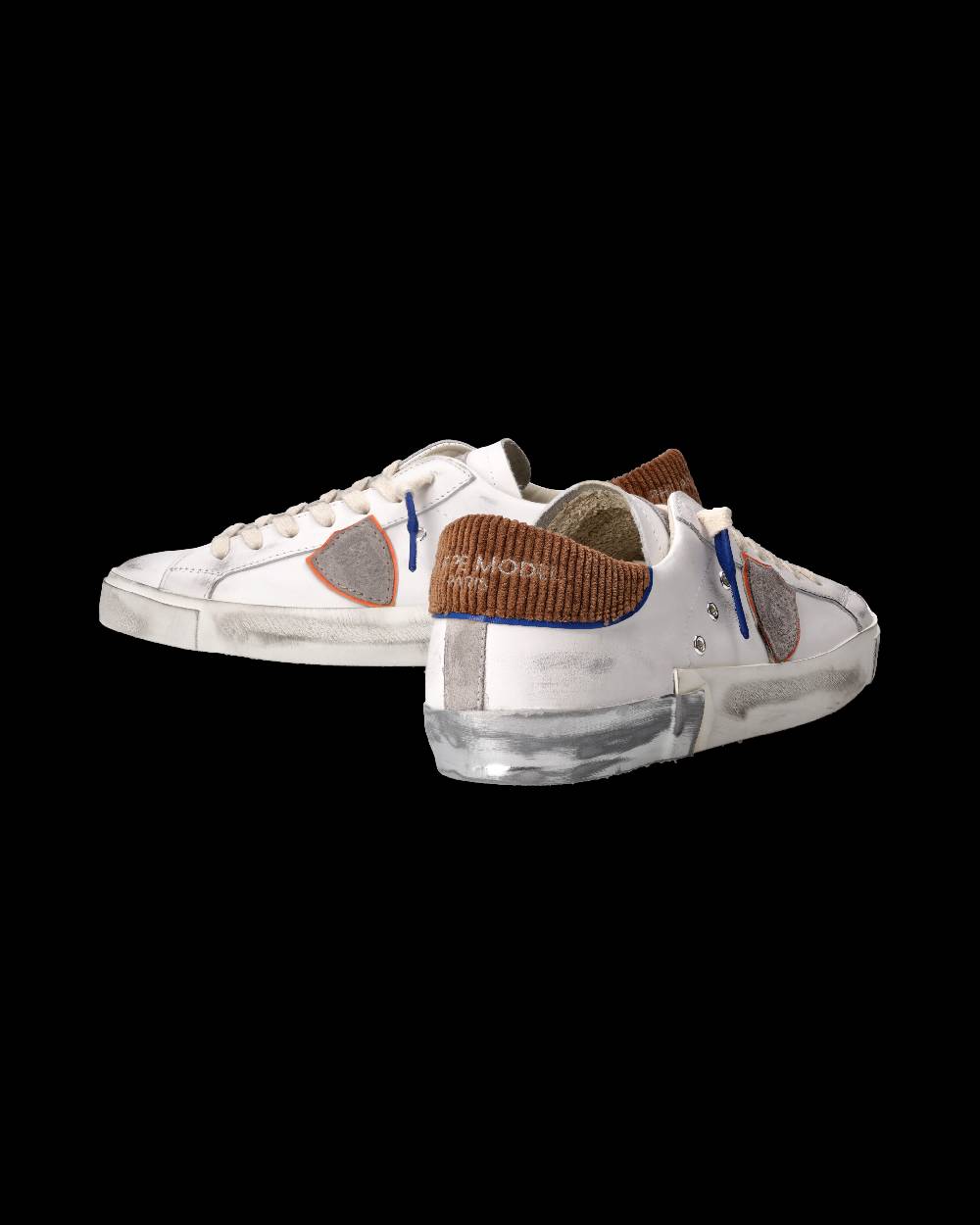 Philippe Model Sneaker Prsx Uomo, Bianco E Cognac