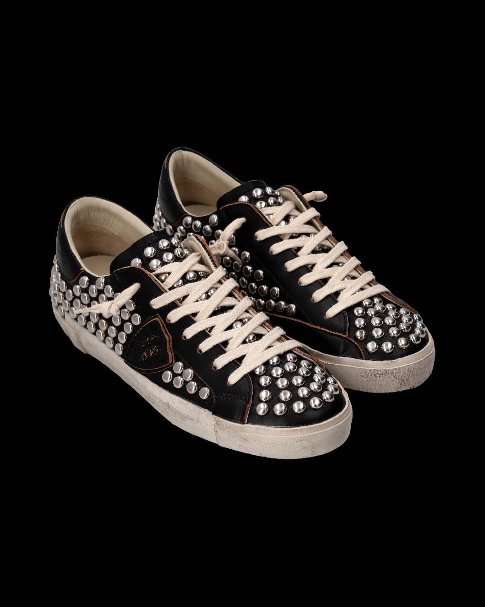 Philippe Model Sneaker Prsx Uomo, Nero Used Borchie