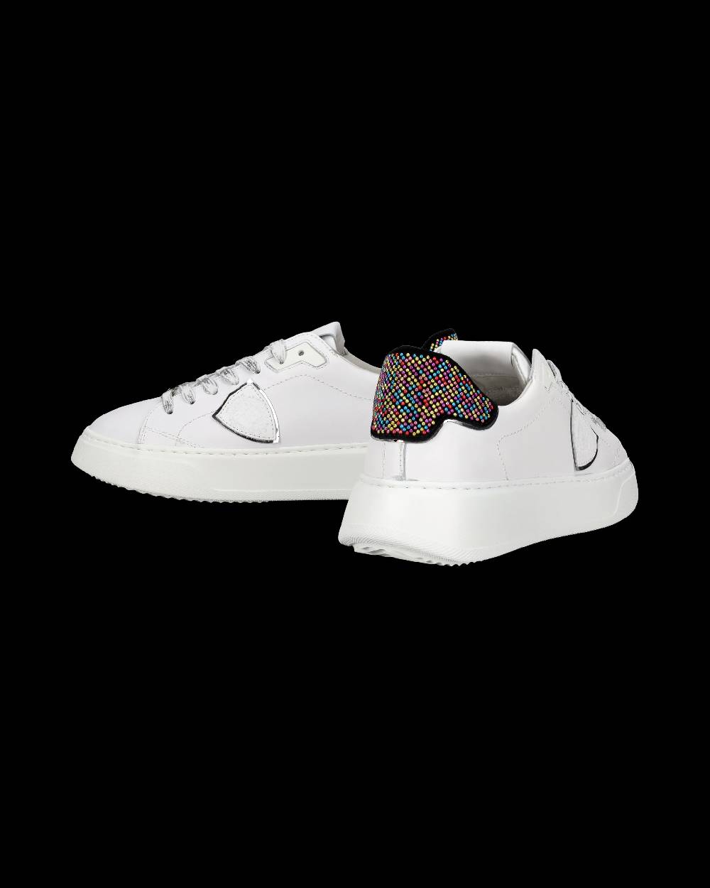 Philippe Model Sneaker Temple Donna, Bianco E Nero