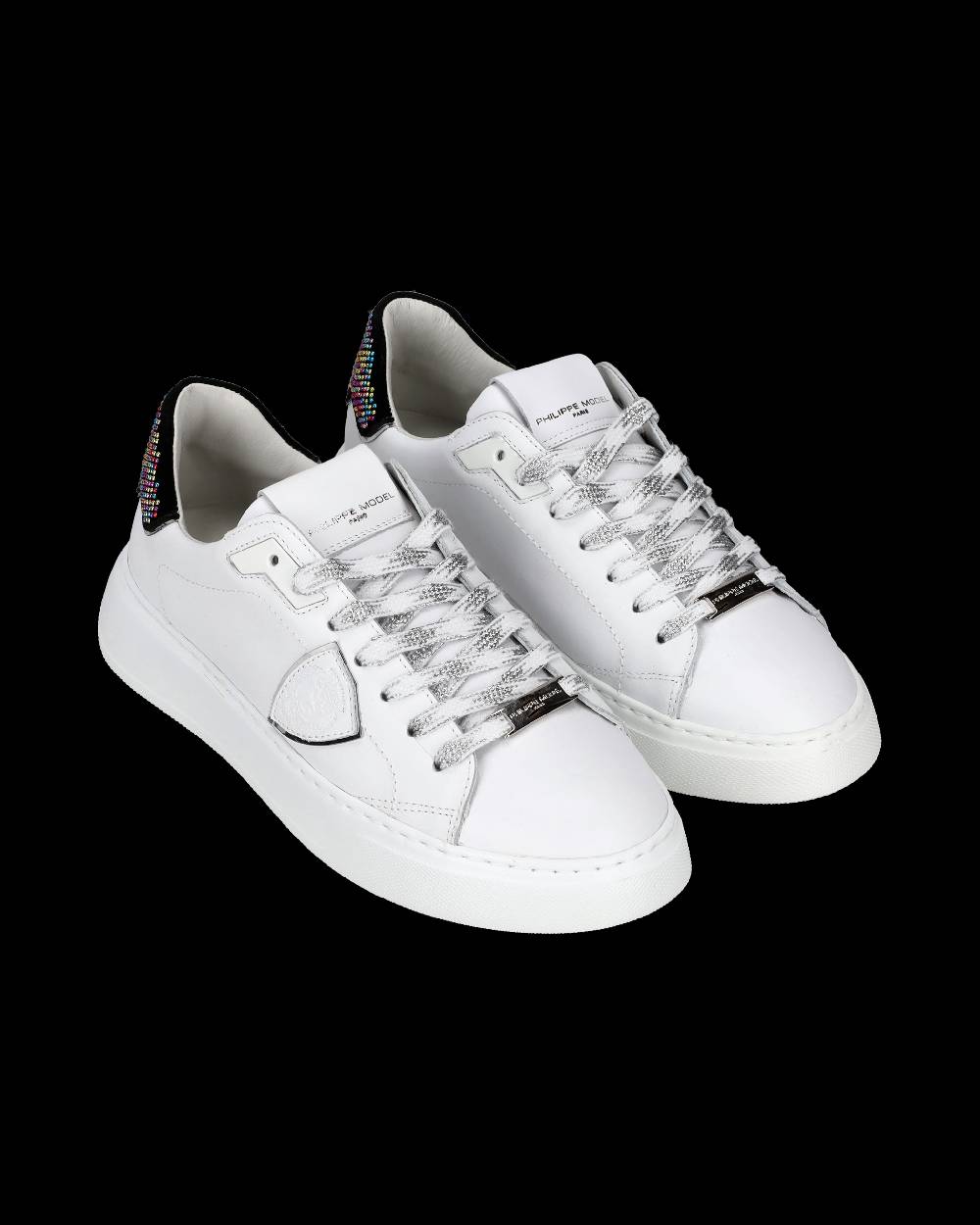 Philippe Model Sneaker Temple Donna, Bianco e Nero