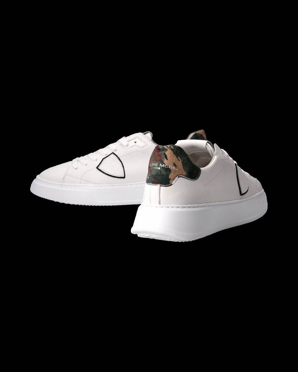 Philippe Model Sneaker Temple Uomo, Bianco E Nero