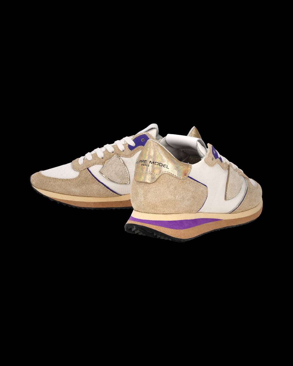 Philippe Model Sneaker Trpx Donna, Beige E Violetto