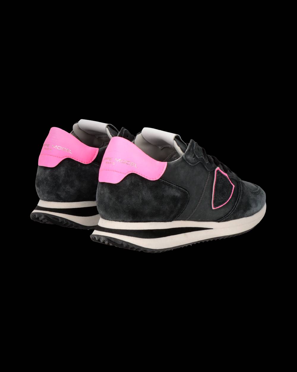 Philippe Model Sneaker Trpx Donna, Nero E Fucsia