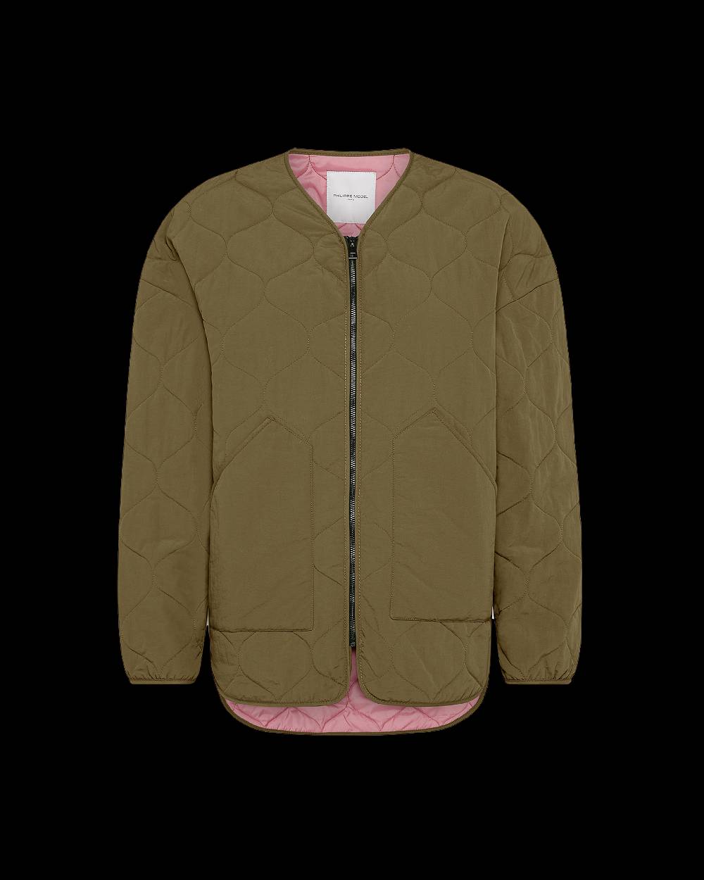 Philippe Model Piumino Grace Da Donna Verde Militare In Tessuto Tecnico