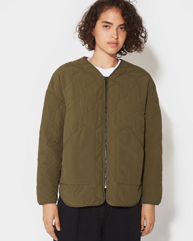 Philippe Model Piumino Grace da Donna Verde militare in Tessuto Tecnico