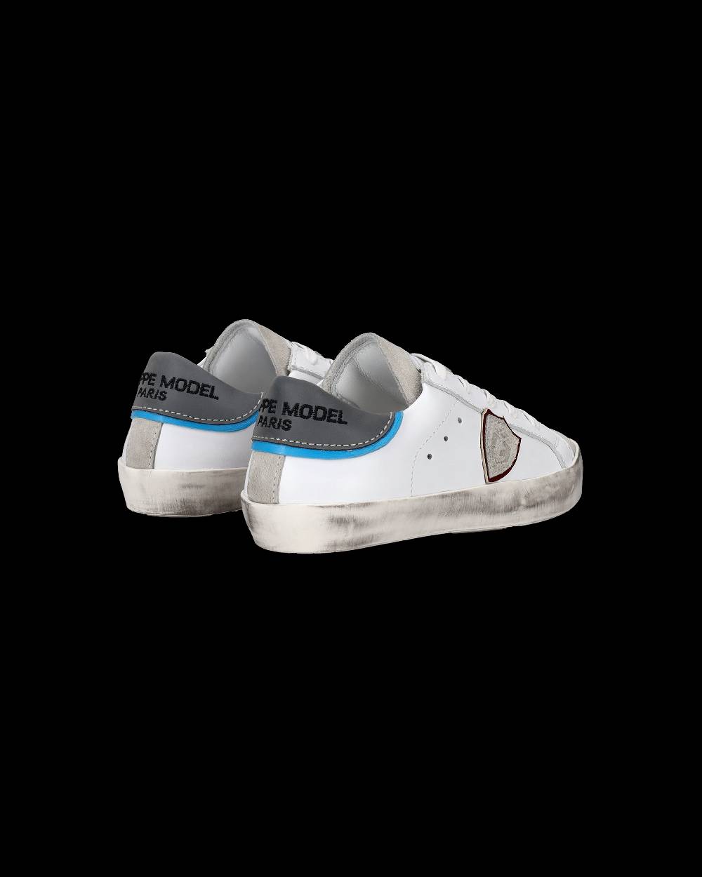Philippe Model Scarpe Da Bambini Prsx Bianche E Argento In Pelle