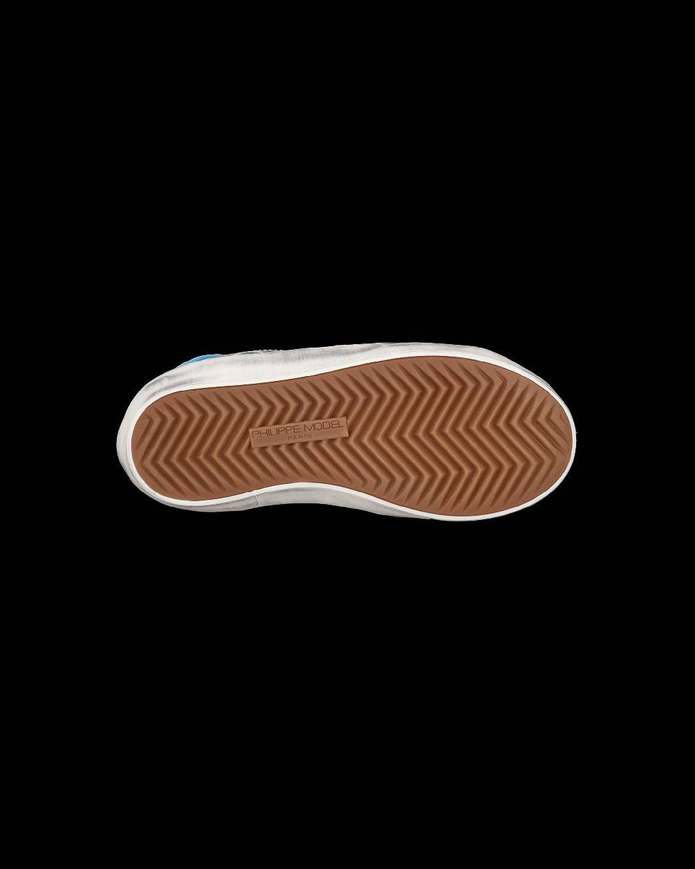 Philippe Model Scarpe Da Bambini Prsx Bianche E Argento In Pelle